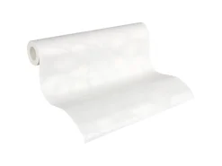 PROFHOME 950710-GU Blumen Tapete Floral Matt Weiß 0,53 m x 10,05 m 5,33 m2 Weiß