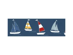 Online PROFHOME 403757-GU Grafik Tapete Kindertapete Matt Blau Rot Gelb 0,75 m2 0,15 m x 5,00 m 0,75 m2 Blau