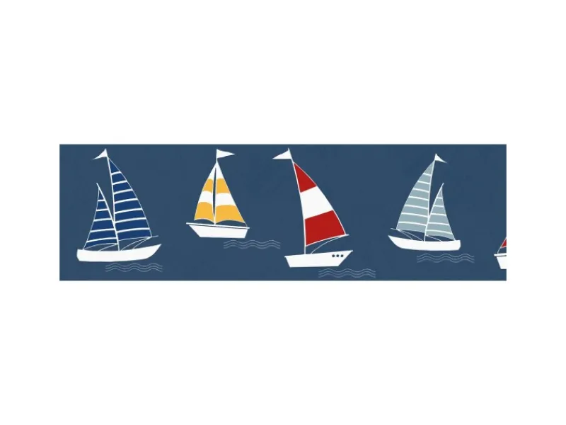 Online PROFHOME 403757-GU Grafik Tapete Kindertapete Matt Blau Rot Gelb 0,75 m2 0,15 m x 5,00 m 0,75 m2 Blau