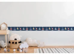 Online PROFHOME 403757-GU Grafik Tapete Kindertapete Matt Blau Rot Gelb 0,75 m2 0,15 m x 5,00 m 0,75 m2 Blau