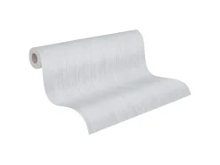 Sale PROFHOME 248619-GU Struktur Tapete Gestreiftes Muster Matt Weiß 1,06 m x 25,00 m 26,50 m2 Weiß