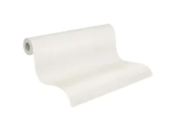 Best PROFHOME 573612-GU Struktur Tapete Uni Matt Weiß 1,06 m x 25,00 m 26,50 m2 Weiß