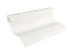 PROFHOME 953414-GU Textiloptik Tapete Struktur Matt Weiß 7,035 m2 0,70 m x 10,05 m 7,035 m2 Weiß