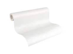 PROFHOME 965615-GU Textiloptik Tapete Struktur Matt Weiß 0,53 m x 10,05 m 5,33 m2 Weiß