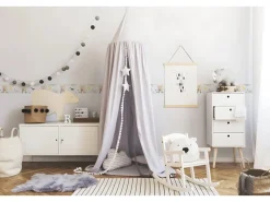 Hot PROFHOME 403756-GU Tiermotiv Tapete Kindertapete Matt Weiß Gelb Creme 0,75 m2 0,15 m x 5,00 m 0,75 m2 Weiß