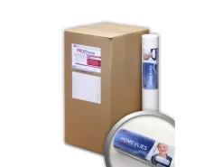 PROFHOME HomeVlies glatte überstreichbare Vliestapete Glattvlies Renoviervlies 1 Karton mit 12 Rollen 64 m2 Weiß