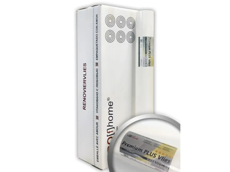 Online PROFHOME Renoviervlies PremiumVlies Plus 160 g Malervlies Glattvlies 1 Karton mit 6 Rollen 150 m2 Weiß