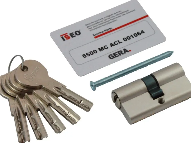 Iseo Profildoppelzylinder 6500 MC mit Gefahrenfunktion Magnetcodiert 40 mm / 50 mm