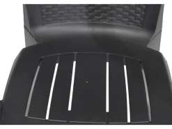 Clearance Progarden Stapelsessel Eden Anthrazit ca. 46 cm x 55 cm x 91 cm