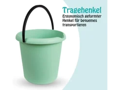 ProHome Eimer 5 Liter Kunststoffbügel Grün 1er Pack
