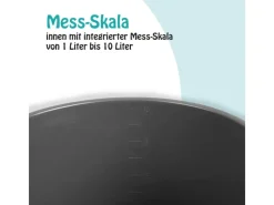 ProHome Eimer Inkl. Metallbügel Anthrazit 10 Liter 1er Pack