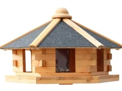 Promadino Vogelhaus Fehmarn aus Kiefernholz Ø 59 cm Höhe 38 cm ohne Fuß