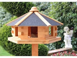 Promadino Vogelhaus Fehmarn aus Kiefernholz Ø 59 cm Höhe 38 cm ohne Fuß