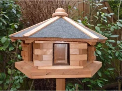 Promadino Vogelhaus Fehmarn aus Kiefernholz Ø 59 cm Höhe 38 cm ohne Fuß