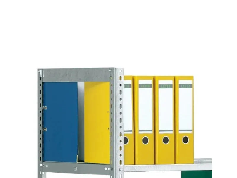 PROREGAL Aktenregal Schraubsystem Grundregal HxBxT 185 x 75 x 60 cm 5 Ebenen Fachlast 90 kg Ohne Deckboden Beidseitig Nutzbar