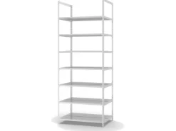 PROREGAL Aktenregal Schraubsystem Grundregal HxBxT 255 x 100 x 60 cm 7 Ebenen Fachlast 90 kg Ohne Deckboden Beidseitig Nutzbar