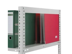 PROREGAL Aktenregal Schraubsystem Grundregal HxBxT 255 x 100 x 60 cm 7 Ebenen Fachlast 90 kg Ohne Deckboden Beidseitig Nutzbar