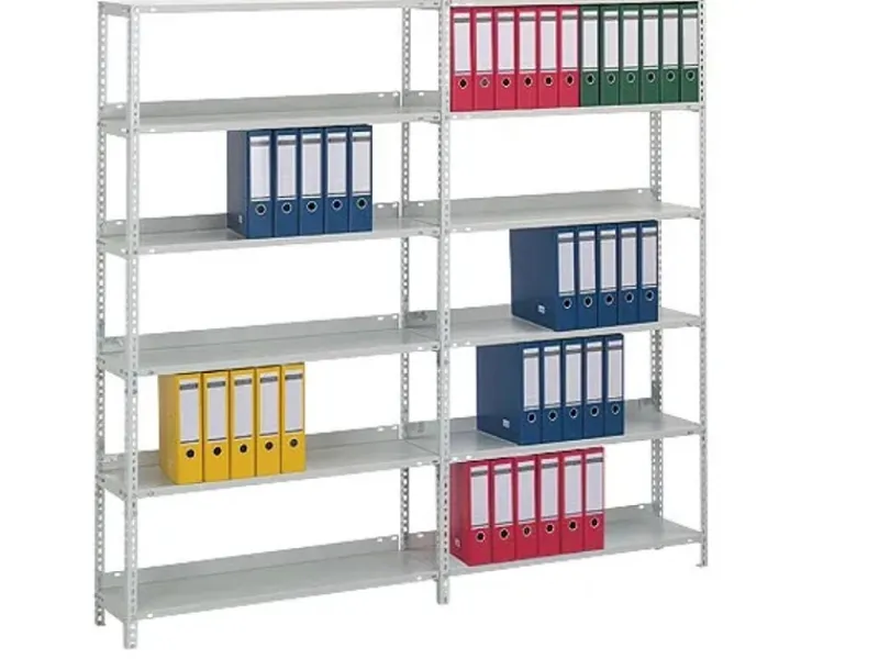 Clearance PROREGAL Aktenregal Schraubsystem Grundregal HxBxT 150 x 100 x 30 cm 5 Ebenen Fachlast 60 kg Mit Deckboden Einseitig Nutzbar Verzinkt