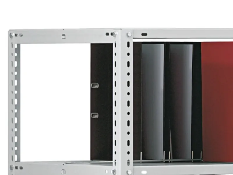 PROREGAL Aktenregal Schraubsystem Grundregal HxBxT 115 x 75 x 60 cm 4 Ebenen Fachlast 90 kg Mit Deckboden Beidseitig Nutzbar