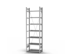 Hot PROREGAL Aktenregal Stecksystem T-Profil Grundregal HxBxT 235 x 75 x 30 cm 7 Ebenen Fachlast 60 kg Einseitig Nutzbar Verzinkt