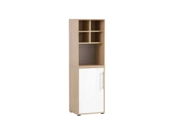 Online PROREGAL Aktenregal Swan Small HxBxT 84 x 51 x 41 cm 2 Fächern Eiche & Weiß