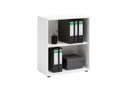 PROREGAL Aktenregal Tiger Small HxBxT 77 x 65 x 34 cm 2 Fächern Weiß