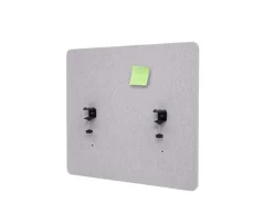 Discount PROREGAL Akustik-Tischtrennwand HxBxT 60x65x2 cm Doppelwandig Stoff Büro-Sichtschutz Schreibtisch Pinnwand Grau