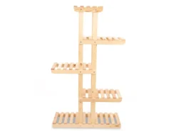 PROREGAL Blümenstande FLORACK HxBxT 117x68x25cm 6 Ablagen Kieferholz Natur