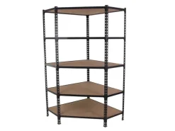 PROREGAL Eckregal Muli HxBxT 180 x 90 x 30 cm 5 Fachböden Fachlast 200 kg Anthrazit