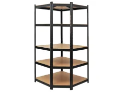 PROREGAL Eckregal Ragnar für Gesamtlast 875 kg HxBxT 180 x 90 x 60 cm Kellerregal Steckregal Garagenregal Lagerregal