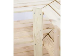 Best PROREGAL Eckregal Woodland HxBxT 166,4 x 85 x 50 cm Fachlast 120 kg 5 Fachboden Kiefernholz Natur