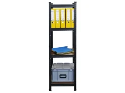 Sale PROREGAL 5er Vintage Series Schwerlastregal Ragnar Set HxBxT 150x45x45cm Fachlast 100kg Vintagebraun-Schwarz