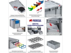PROREGAL Eurobox Nextgen Portable HxBxT 335x 40 x 60 cm 65 Liter Eurobehälter Transportbox Transportbehälter Stapelbehälter
