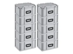 PROREGAL Eurobox Nextgen Portable HxBxT 235x 30 x 40 cm 20 Liter Eurobehälter Transportbox Transportbehälter Stapelbehälter