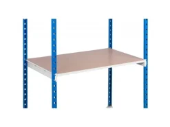 Discount PROREGAL Fachbodenregal Maximus HxBxT 220 x 100 x 30 cm 7 Ebenen Spanplatten-Fachboden Fachlast 136 kg Lichtblau-Lichtgrau
