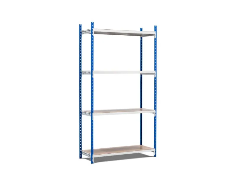 Hot PROREGAL Fachbodenregal Maximus Pro HxBxT 240 x 125 x 120 cm 4 Ebenen Spanplatten-Fachboden Fachlast 248 kg Lichtblau-Lichtgrau