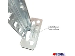 Online PROREGAL Fachbodenregal Proximo Stecksystem 250 x 450 x 32 cm 7 Ebenen Beidseitig Verzinkt