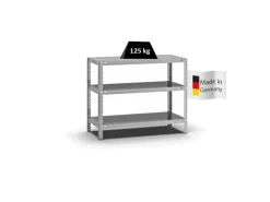 Online PROREGAL Fachbodenregal Schraubsystem Light-Duty Grundregal HxBxT 80 x 100 x 40 cm 3 Ebenen Fachlast 125 kg Beidseitig Nutzbar Verzinkt