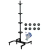 Hot PROREGAL Fahrbarer Felgenbaum CARRERO XL Für 4 Autoreifen Bis 295 mm HxBxT 118 x 85 x 58 cm Schwarz Reifenständer