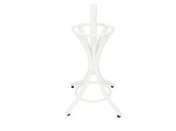 PROREGAL Freistehender Garderobenständer & Regenschirmständer Aus Holz Höhe 185 cm Drehbare Krone & 12 Haken Weiß