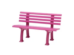 PROREGAL Gartenbank Antigua 2 Sitzer HxBxT 74 x 120 x 54 cm Witterungskunststoff & UV Beständiger Kunststoff Parkbank Sitzbank