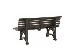 Clearance PROREGAL Gartenbank Jamaika 3 Sitzer HxBxT 80 x 150 x 64cm Witterungskunststoff & UV Beständiger Kunststoff Parkbank Sitzbank Braun