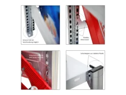 Hot PROREGAL Getränkekisten- & Reifenregal Chiemsee Tire Made in Germany HxBxT 200 x 106 x 43,5 cm 3 Kisten auf 1 Ebene & 4 Reifen & 2 Boards Verzinkt