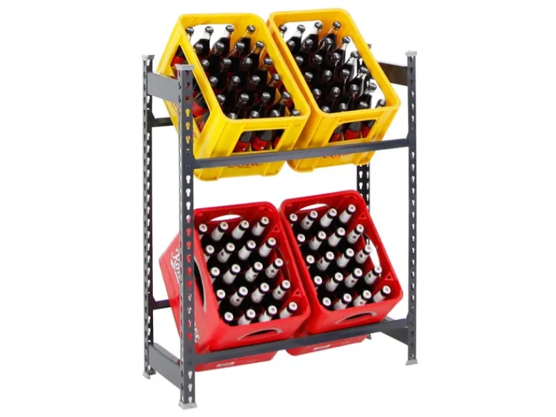 PROREGAL Getränkekistenregal Getränkeregal Camel HxBxT 100 x 80 x 30 cm