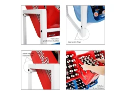 Clearance PROREGAL Getränkekistenregal Getränkeregal Königssee HxBxT 82 x 105 x 32 cm 6 Kästen Weiß