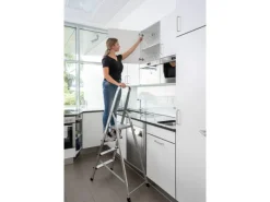 Best PROREGAL Haushaltsleiter Einseitig Begehbar 6 Stufen