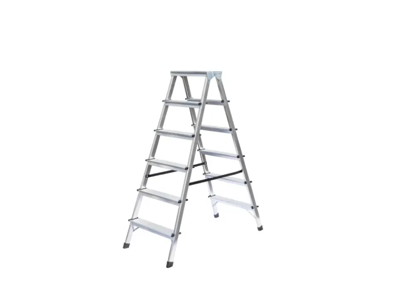 New PROREGAL Haushaltsleiter Beidseitig Begehbar 2 x 6 Stufen