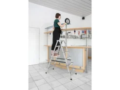 New PROREGAL Haushaltsleiter Beidseitig Begehbar 2 x 6 Stufen