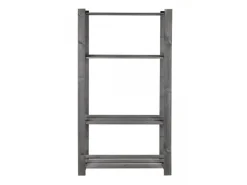 Sale PROREGAL Holzregal Pinepeak HxBxT 150 x 80 x 28 cm 4 Fachboden 1,2 cm Dickes Kiefernholz Grau