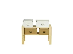 Outlet PROREGAL Holzregal Pinepeak HxBxT 50 x 80 x 28 cm 2 Fachboden 1,2 cm Dickes Kiefernholz Natur Kiefer Natur